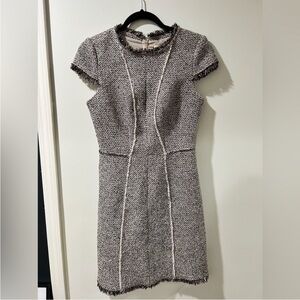 Rebecca Taylor Tweed Cap Sleeve Dress